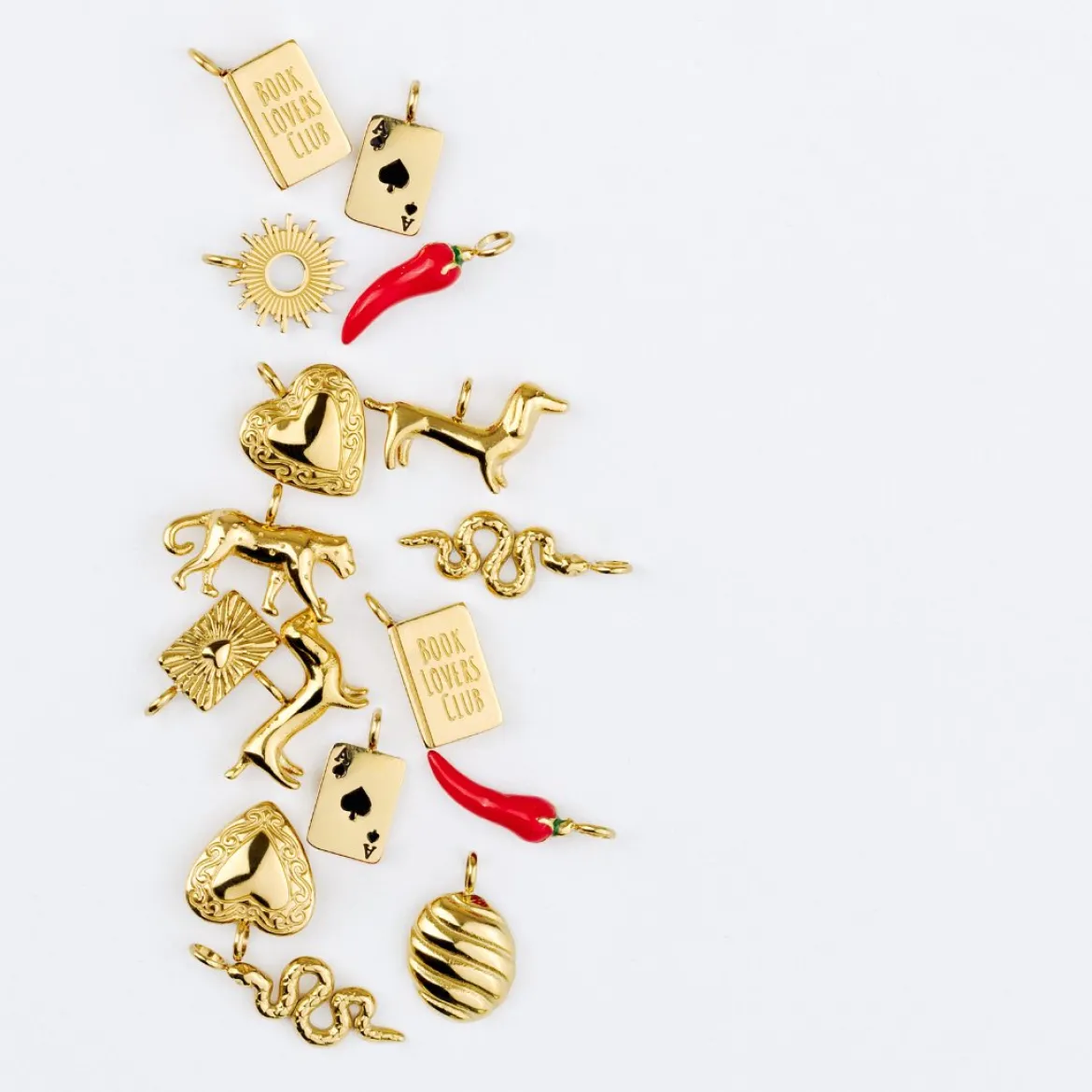 Singapore Chain Charm Necklace Set