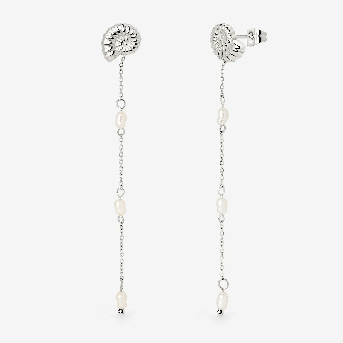 Siren's Spell Pearl Drop Earrings Silber
