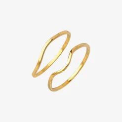 Skinny Dip Ring Duo Gold