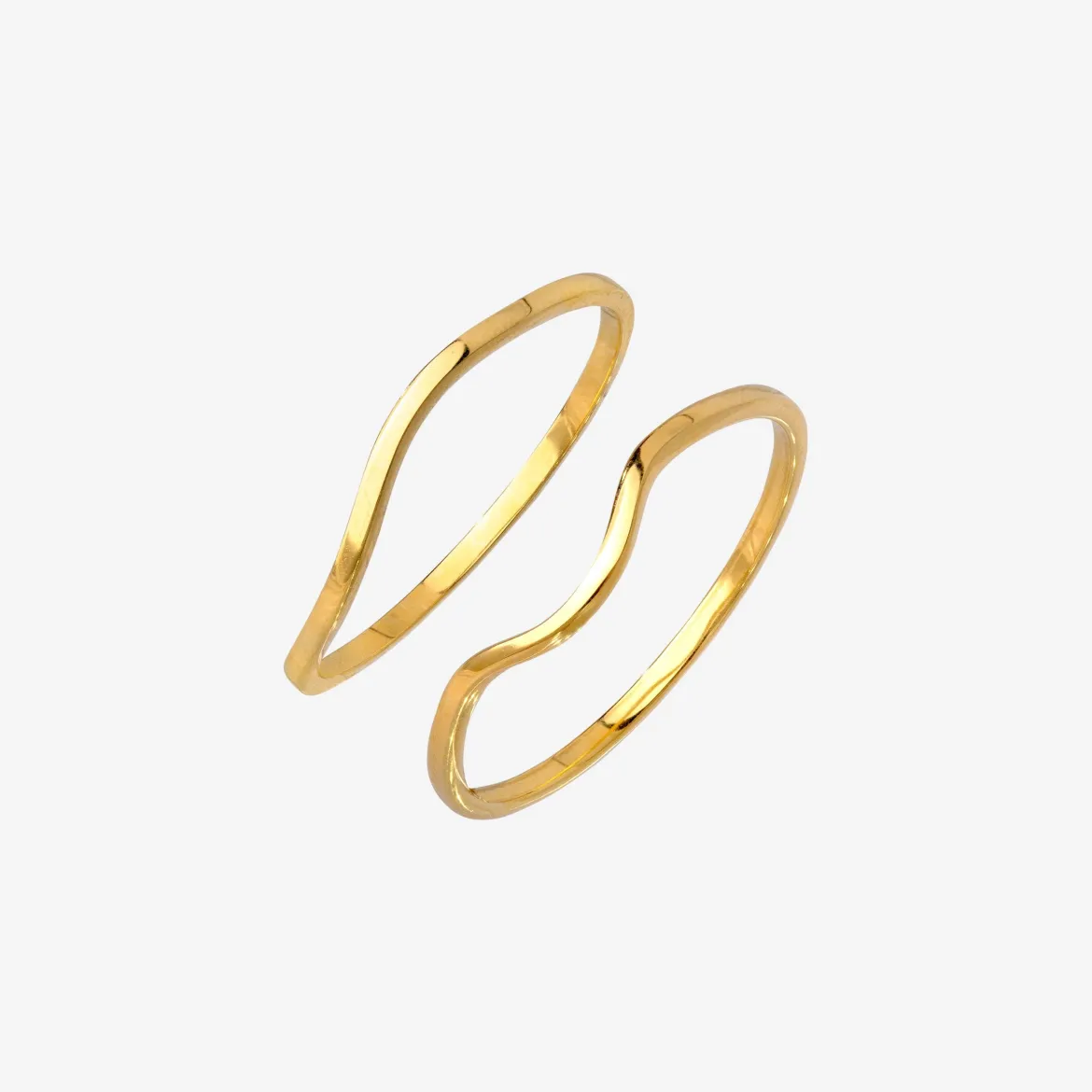 Skinny Dip Ring Duo Gold