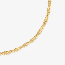 Slim Singapore Anklet Gold