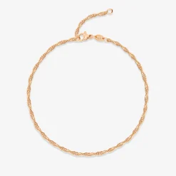 Slim Singapore Anklet Roségold