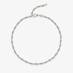 Slim Singapore Anklet Silber