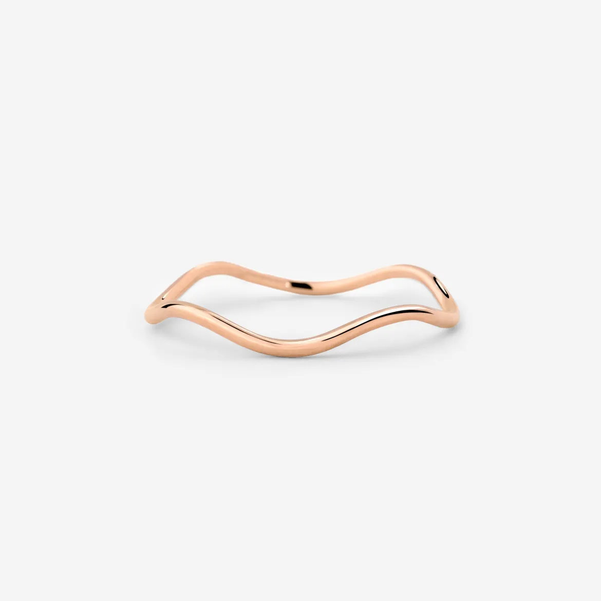 Slim Wave Ring Roségold