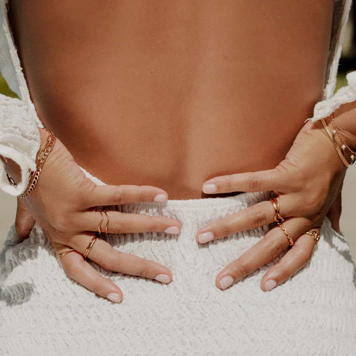 Slim Wave Ring Roségold