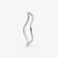 Slim Wave Ring Silber