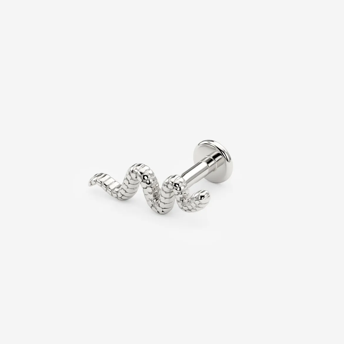 Snake Piercing Silber