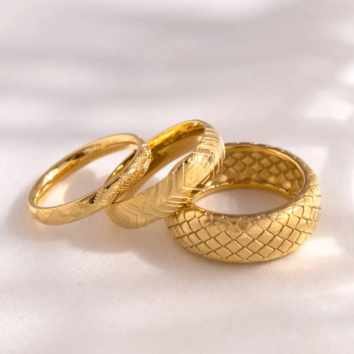 Snake Skin Ring Roségold