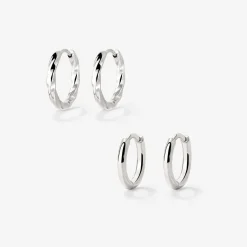 Soft 'n' Subtle Hoop Bundle Silber
