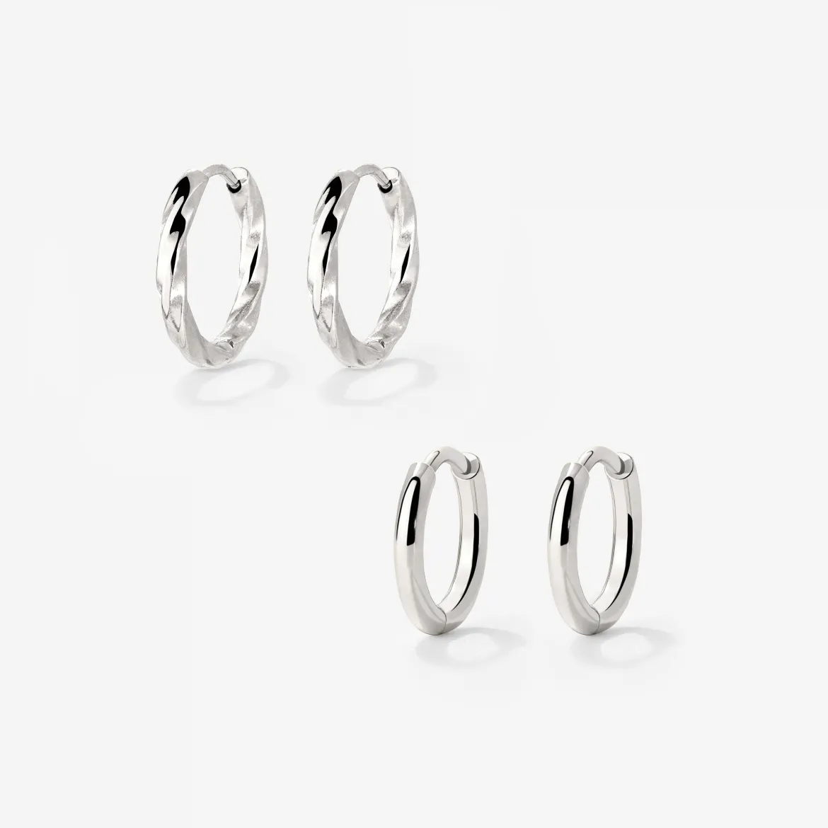 Soft 'n' Subtle Hoop Bundle Silber