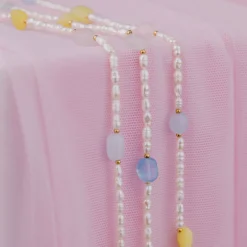 Spring Pastels Necklace Gold