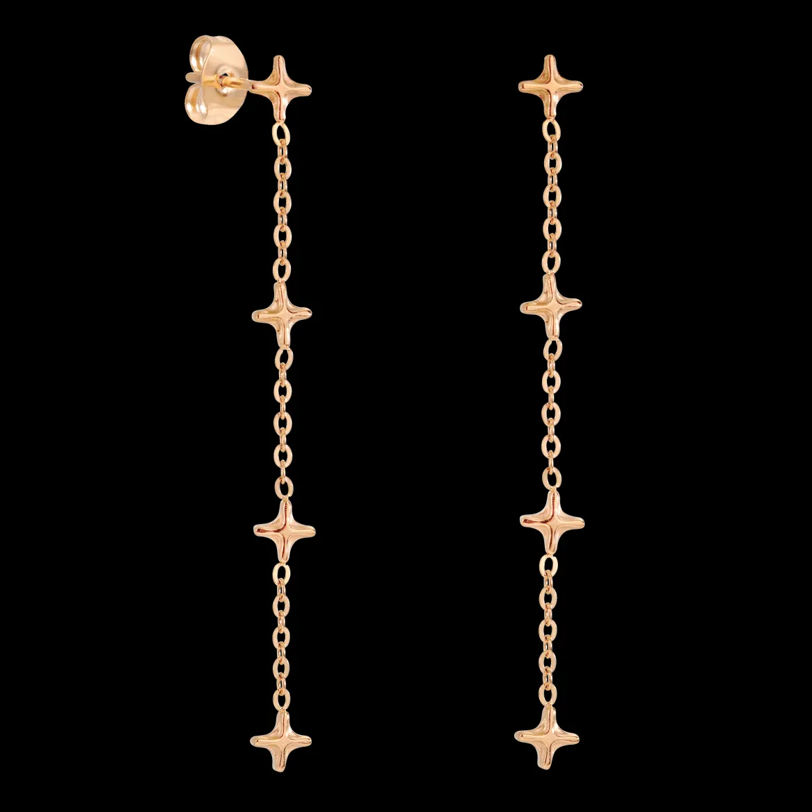 Starburst Studs Roségold