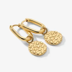 Starry Skies Oval Hoop Set Baby Gold