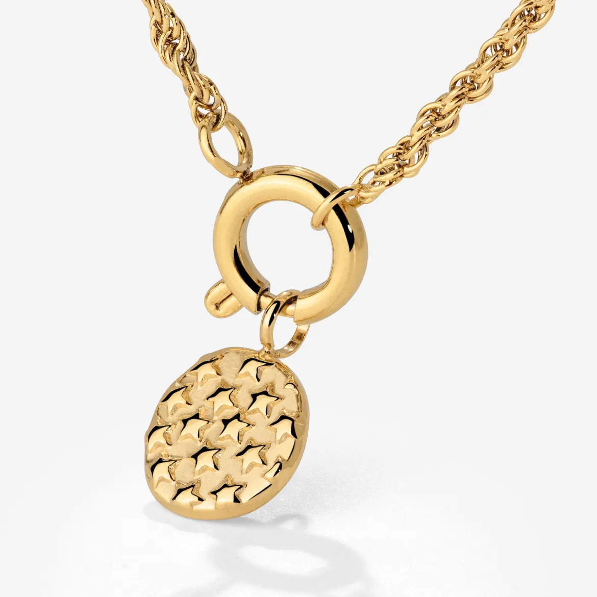 Starry Skies Rope Chain Necklace Set Gold