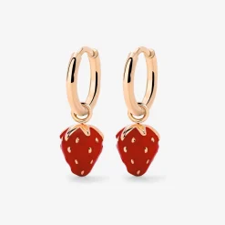 Strawberry Hoop Set Small Roségold