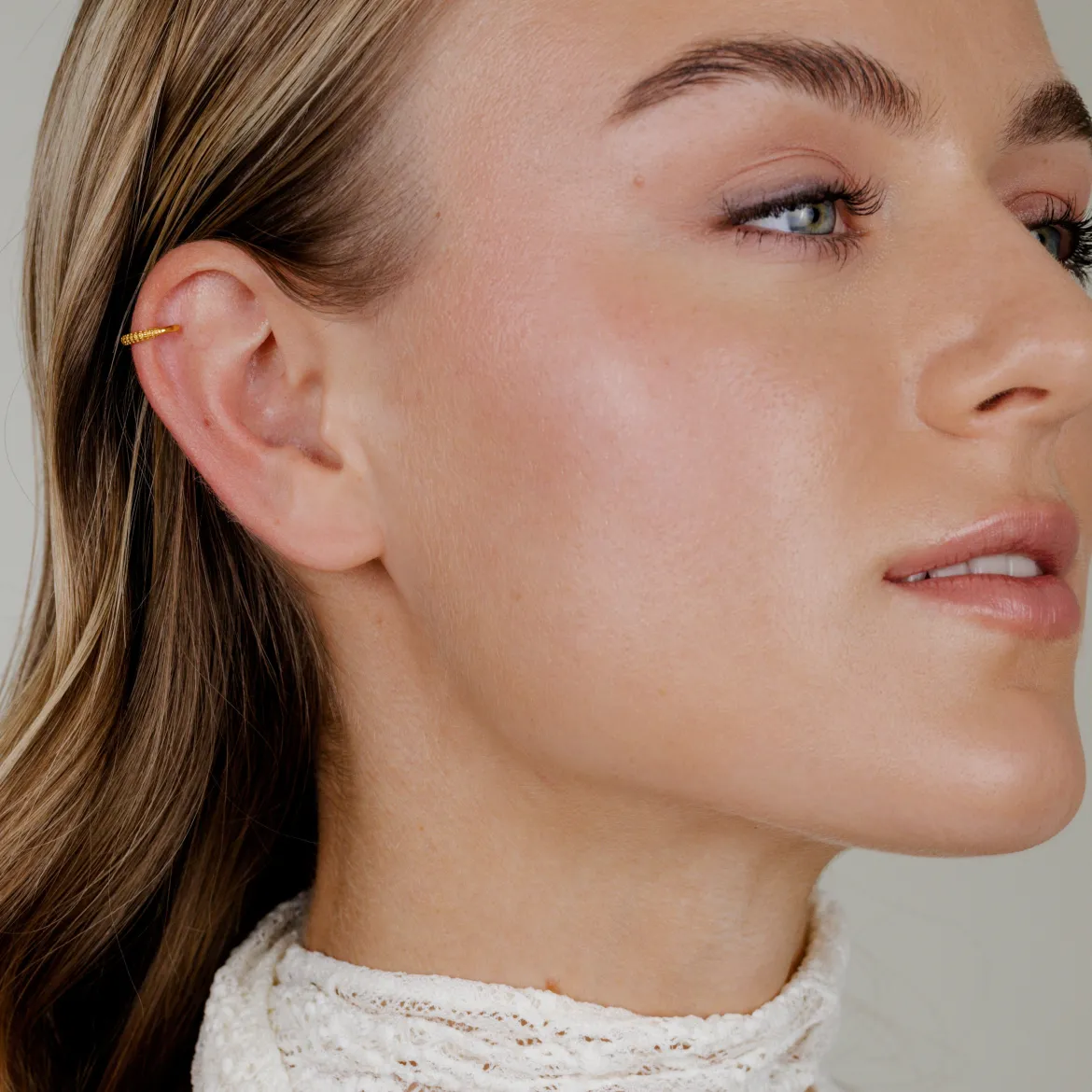 Striped Piercing Gold