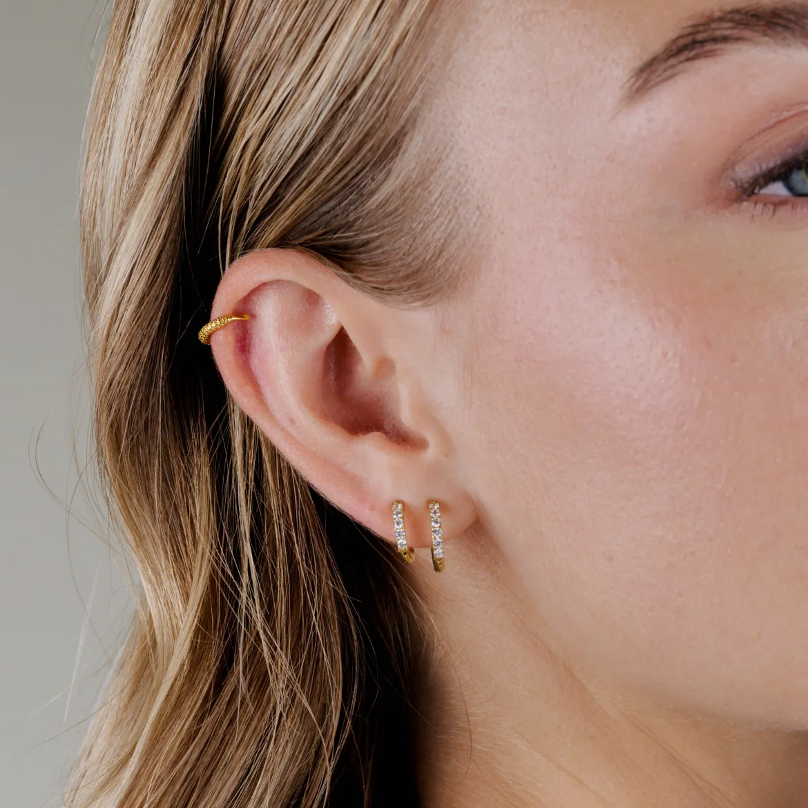 Striped Piercing Gold