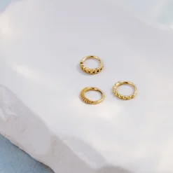 Striped Piercing Gold
