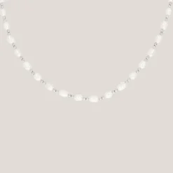 Summertime Pearl Necklace Silber