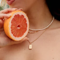Sun Lover Pendant Necklace Roségold