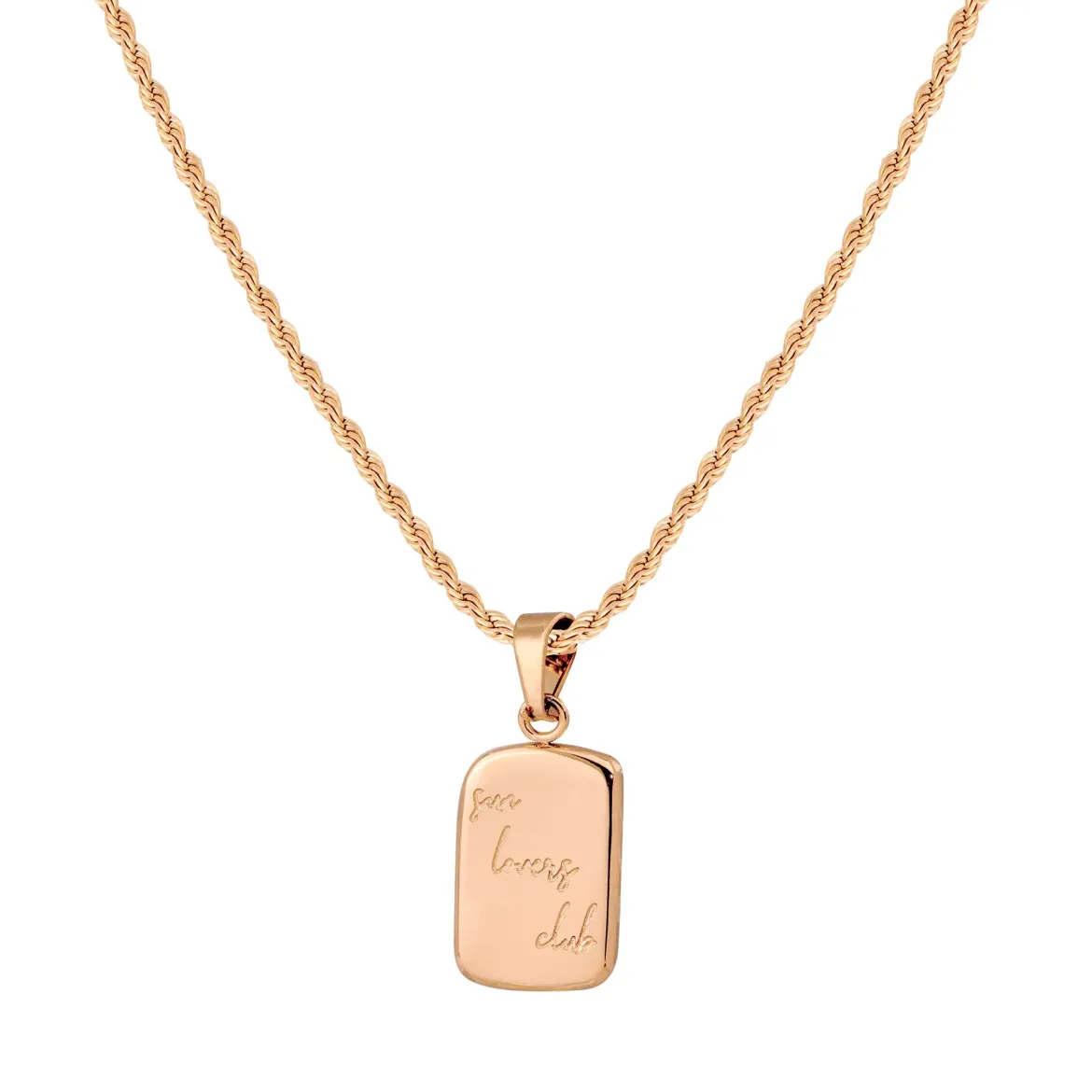 Sun Lover Pendant Necklace Roségold