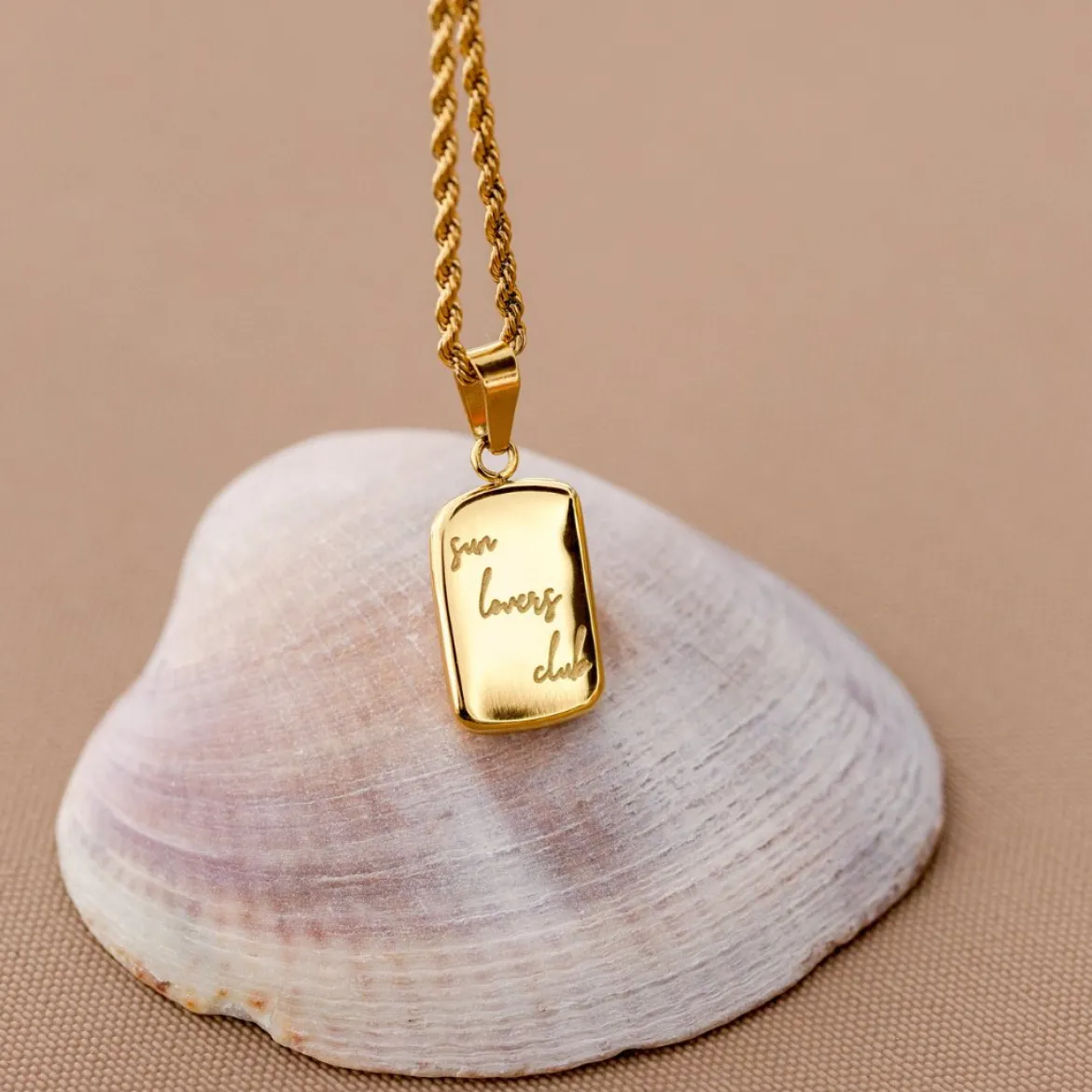 Sun Lover Pendant Necklace Roségold