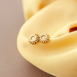 Sun Lover Studs Gold
