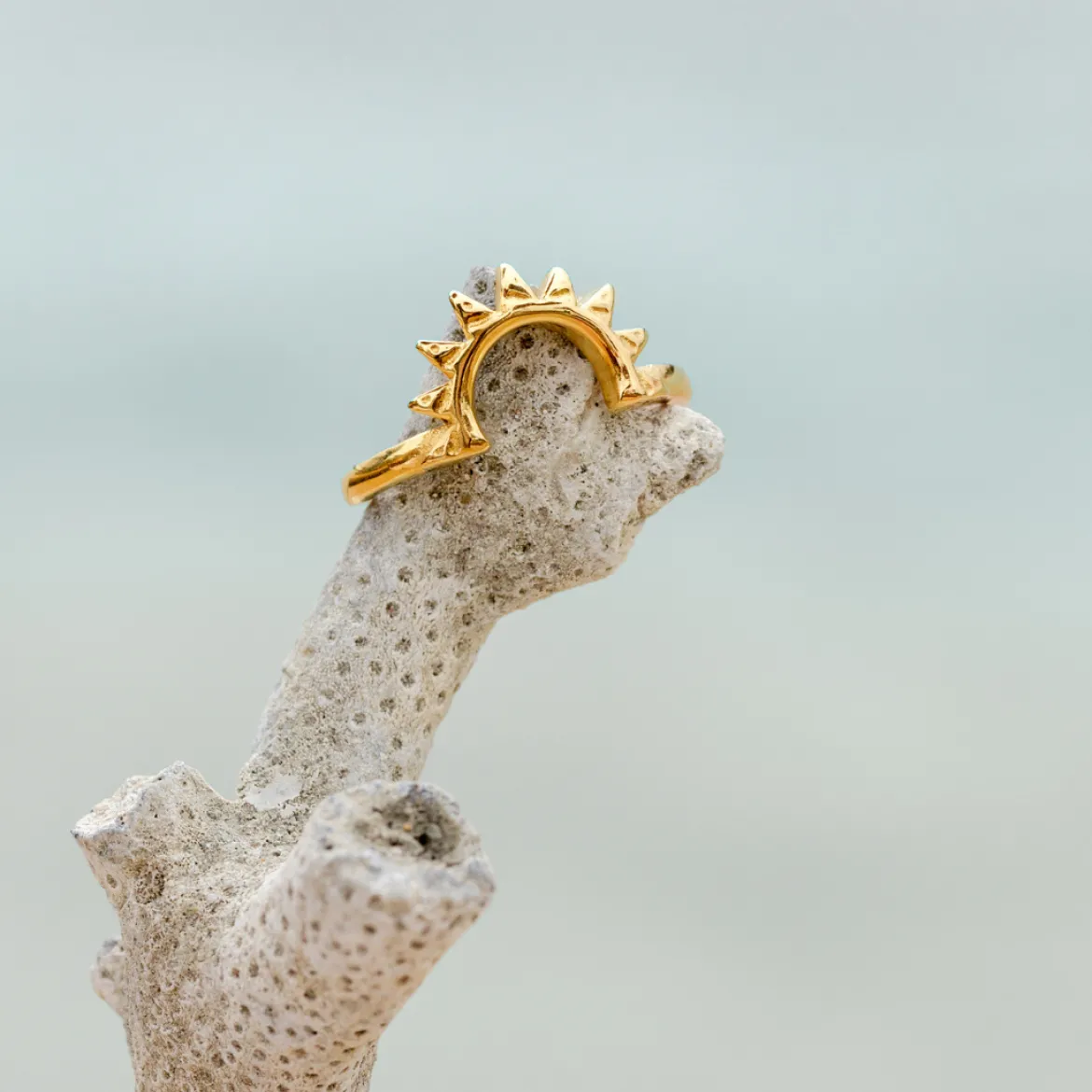 Sun Ray Ring Roségold