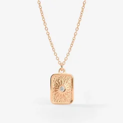 Sun Relic Necklace Roségold