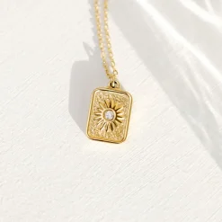 Sun Relic Necklace Silber