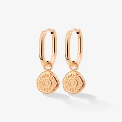 Sun Seeker Oval Hoop Set Baby Roségold