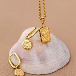 Sun Seeker Oval Hoop Set Baby Roségold