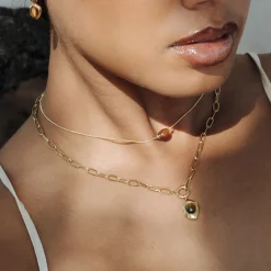 Sunflare Gem Choker Gold