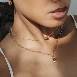 Sunflare Gem Choker Roségold