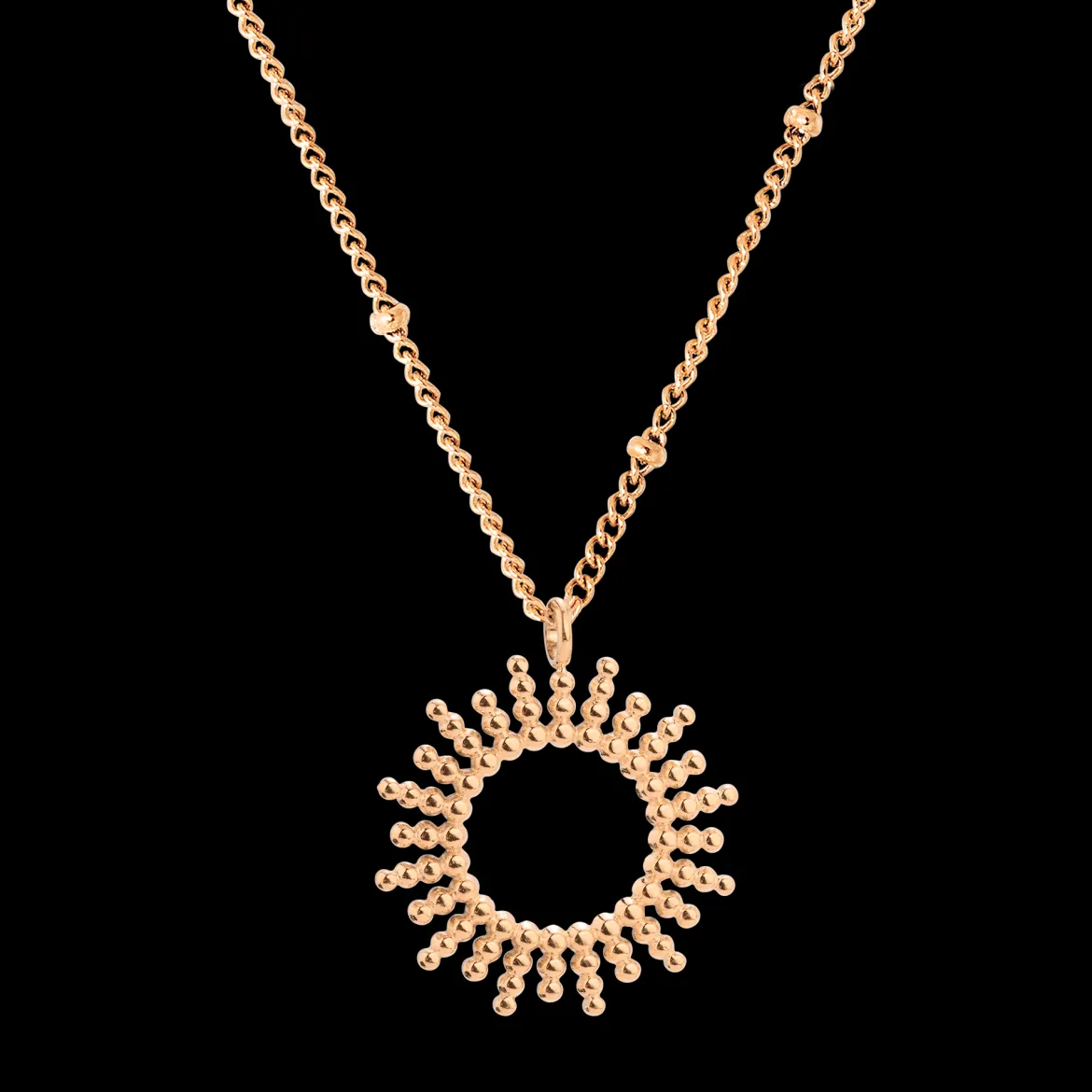Sunny Beads Necklace Roségold