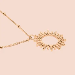 Sunny Beads Necklace Roségold