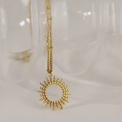 Sunny Beads Necklace Roségold