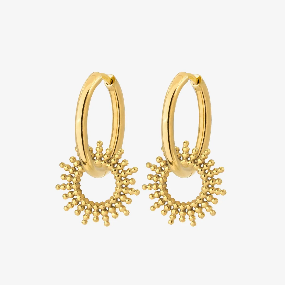 Sunny Hoop Set Medium Gold
