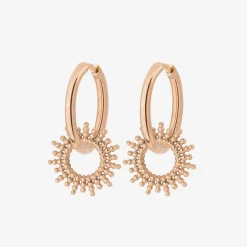Sunny Hoop Set Medium Roségold