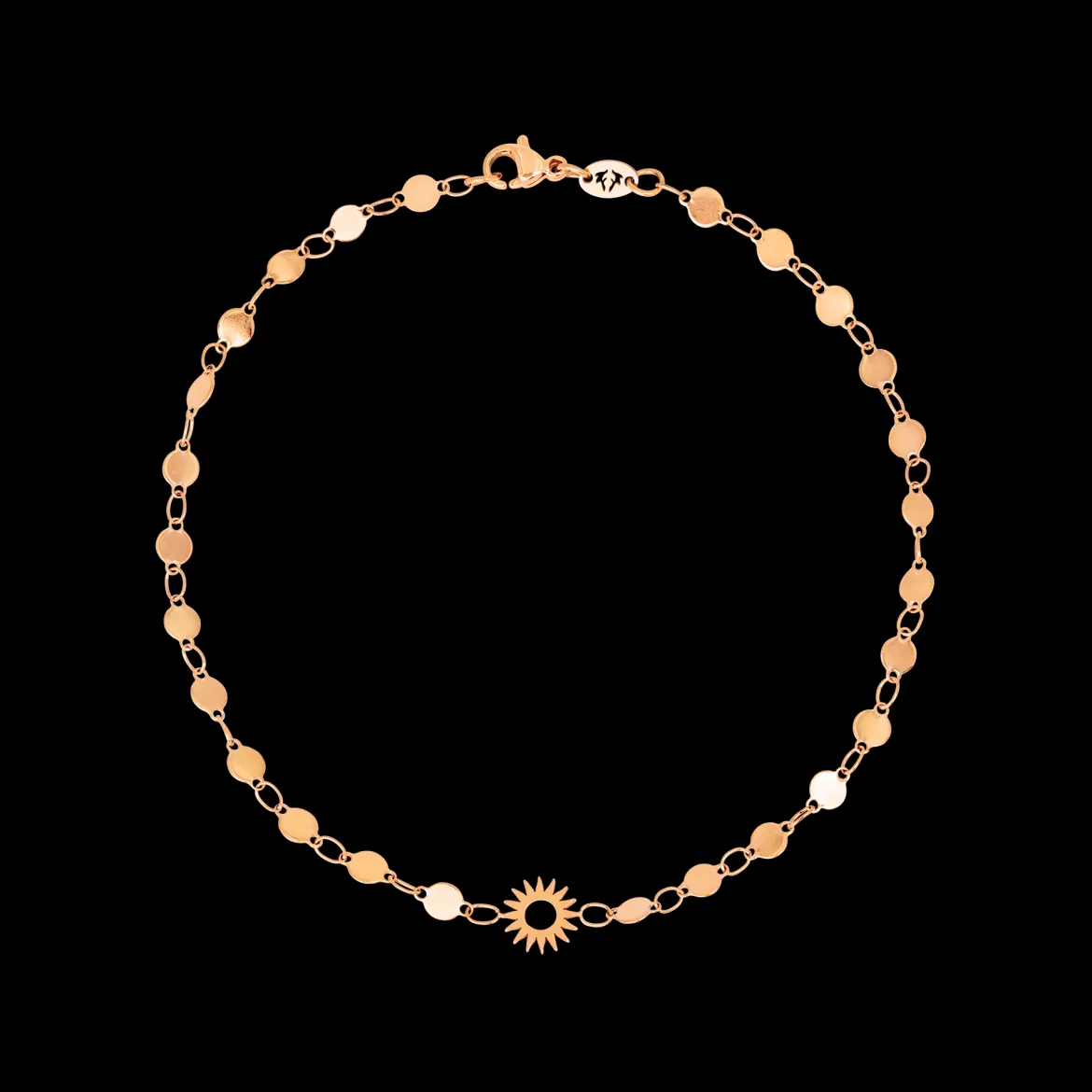 Sunny Side Up Anklet Roségold