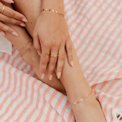 Sunny Side Up Anklet Roségold