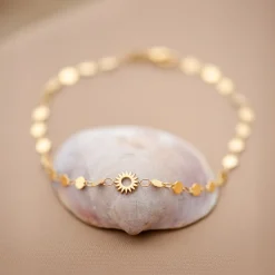 Sunny Side Up Anklet Silber