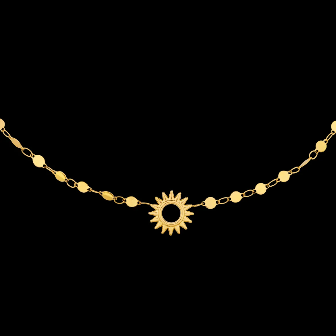 Sunny Side Up Necklace Gold