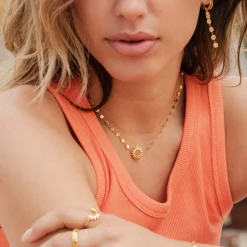 Sunny Side Up Necklace Gold