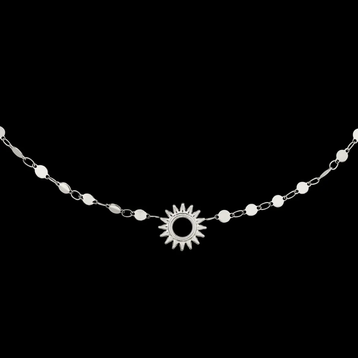 Sunny Side Up Necklace Silber
