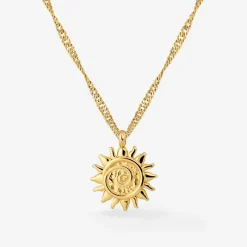 Sunny Swirl Necklace Gold