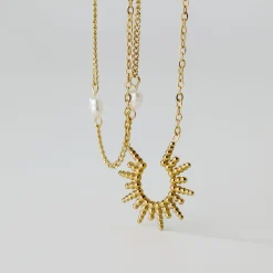 Sunshine Sister Necklace Silber
