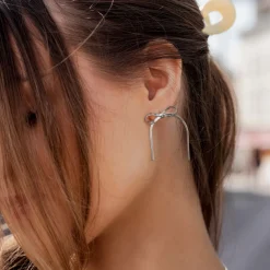 Sweet Bow Earrings Silber