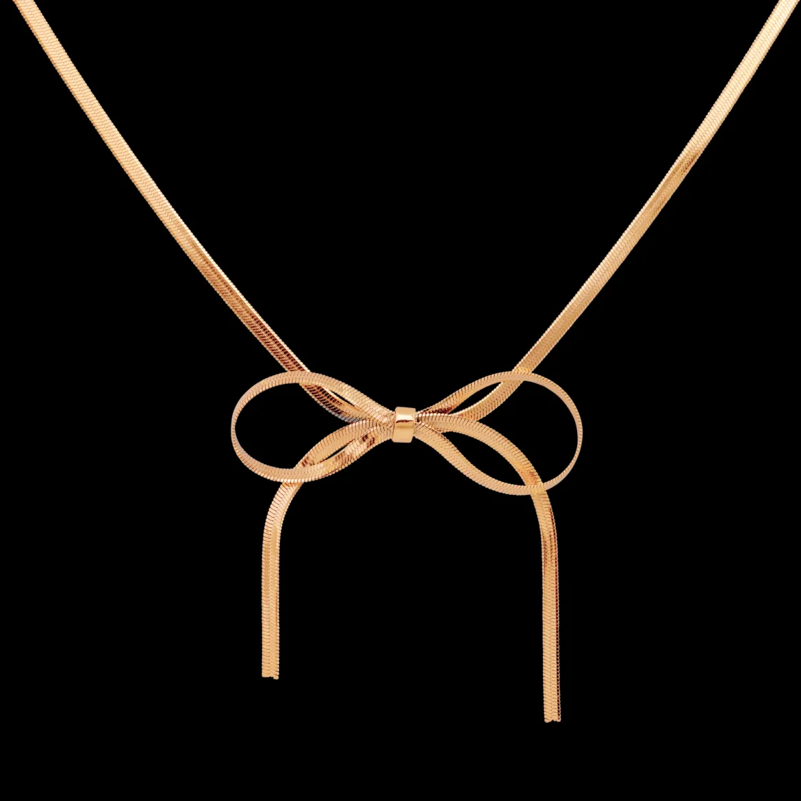 Sweet Bow Necklace Roségold