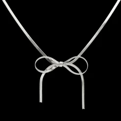 Sweet Bow Necklace Silber